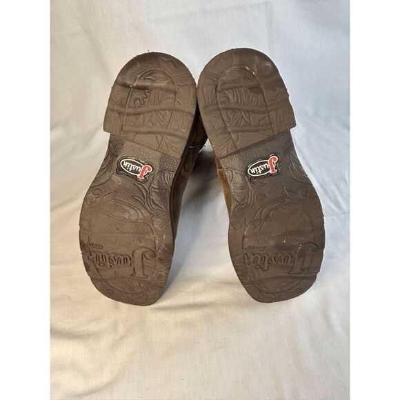 Women's Justin Gypsy Square Toe Boots Size 7B Brown/Turquoise Great Condition - Picture 3 of 9